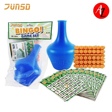 Junsd Bingo Set Shaker Plastic Chips and Cards .